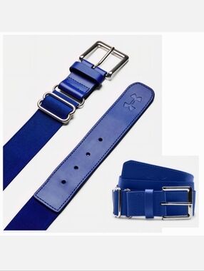 NWT Under Armour Men's Adjustable Elastic Baseball Belt Blue OSFA Up To 42"